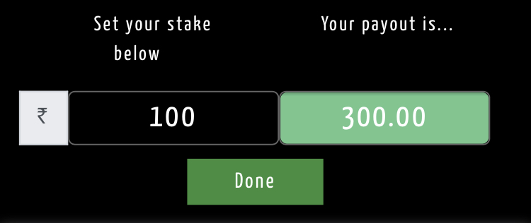 stake amount